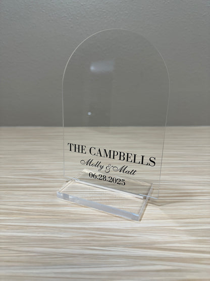 1/8" Acrylic Blank with Acrylic Stand