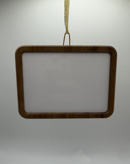 Gloss White Aluminum Insert for Framed Ornaments