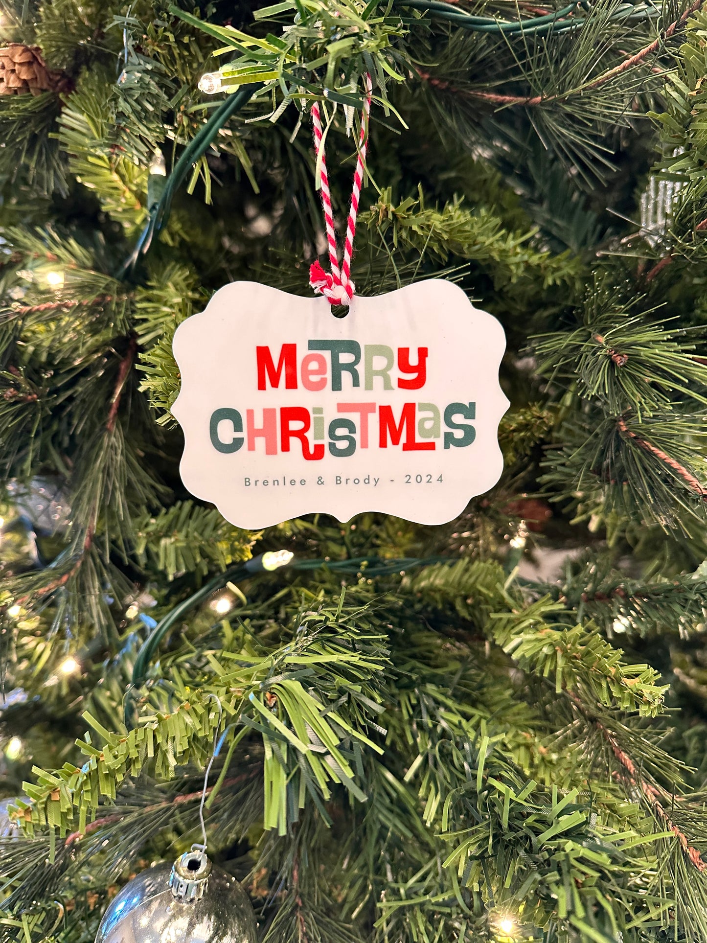 UV Metal 2-Sided Holiday Ornaments