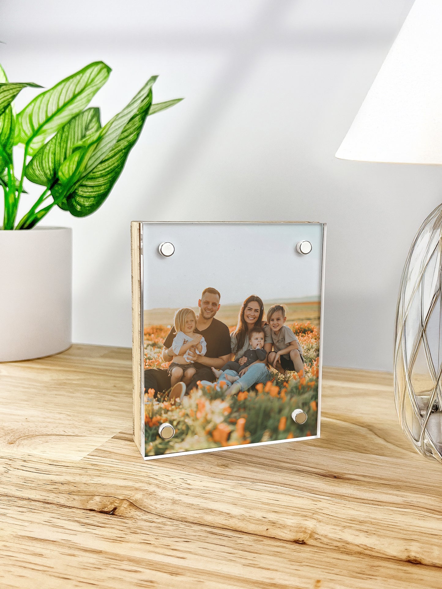 Bamboo Magnet Photo Frames